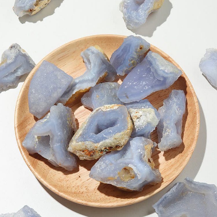 Natural Blue Agate Protection Healing Crystal