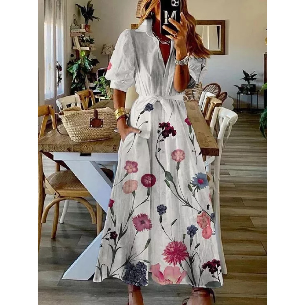 Rotimia Summer shirt floral dress