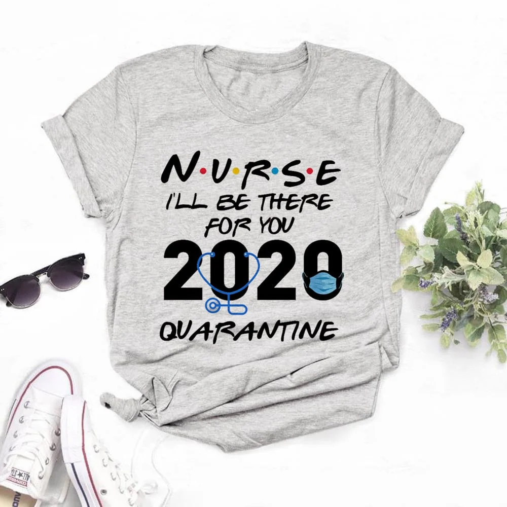 Women's Nurse is Hero Print T-shirts Girl Summer 90s Ullzang Harajuku Ture Nurse Queen Cropped Funny T Shirt ,Drop Ship