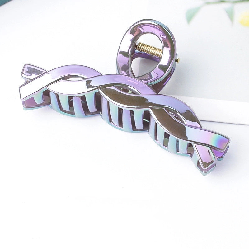 Fashion Geometric Pc Plastic Resin Sequins Hair Claws 1 Piece