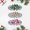 Pince à cheveux 3PCS-Feuilles-Diamant