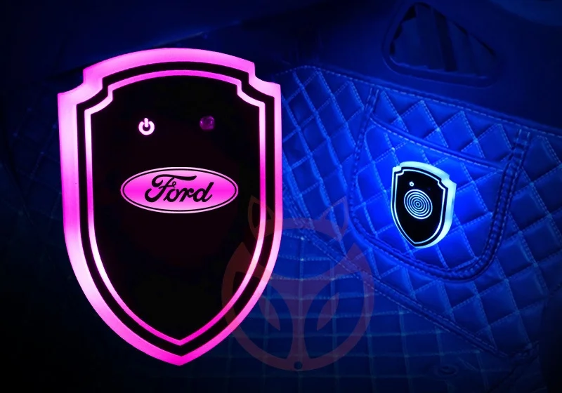 Car smart triangle window atmosphere modification lamp