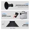 Lens hood mobile phone micro single SLR camera lens hood anti-glass reflective silicone lens hood suitable for Nikon Fuji Sony Canon Apple iPhone 14 13