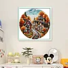 (Stamped/Counted) Autumn Street-14CT Cross Stitch 31*31cm/12.2*12.2in tapestrymarket