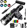 LED Flashlight 5 Modes Rechargeable Flashlight Waterproof Outdoor Portable Torch