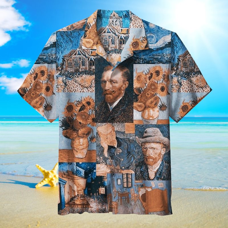 Van Gogh's Sunflowers |Unisex Hawaiian Shirt