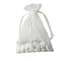 10 Pack | 5"x7" Ivory Organza Drawstring Wedding Party Favor Gift Bags