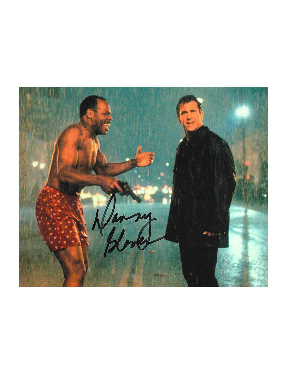 10x8 Lethal Weapon 4 Print Signed by Danny Glover 100% Authentic + COA