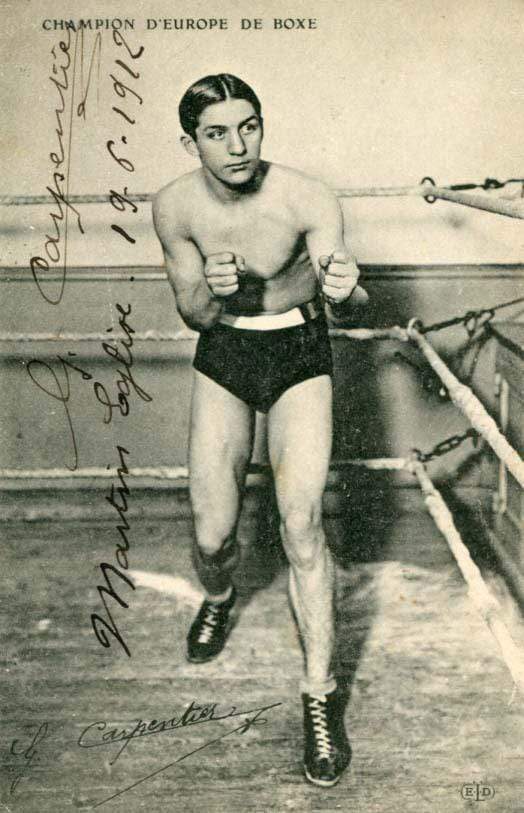 Georges Carpentier autograph, signed vintage Photo Poster painting