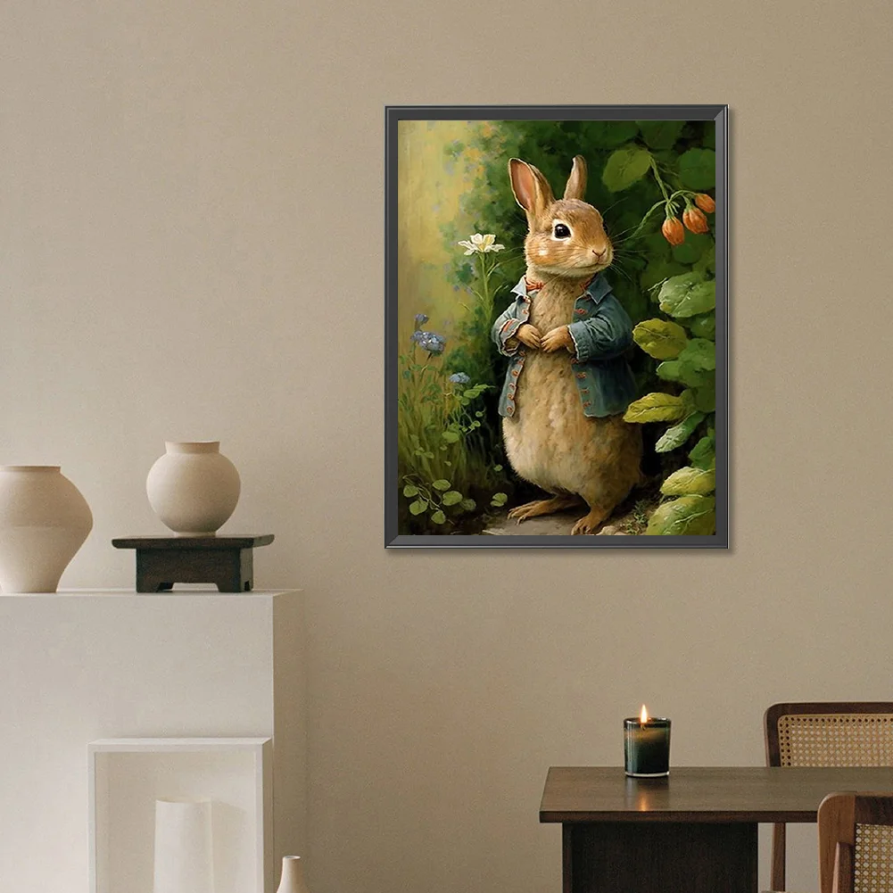 Diamond Painting - Full Round Drill - Easter Bunny(Canvas|30*40cm)