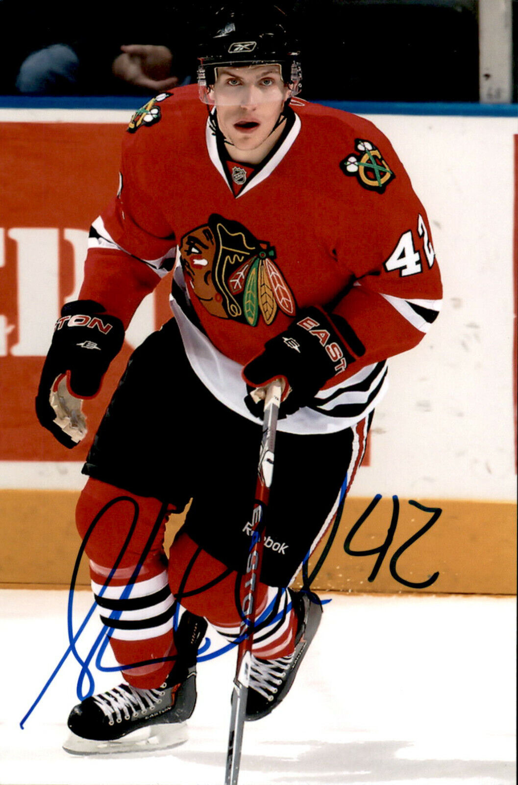 Shawn Lalonde SIGNED 4x6 Photo Poster painting CHICAGO BLACKHAWKS #5