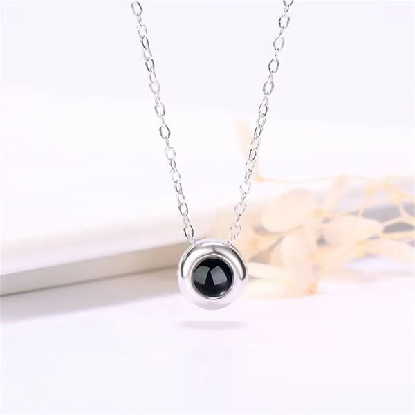 Personalized Circle Photo Necklace