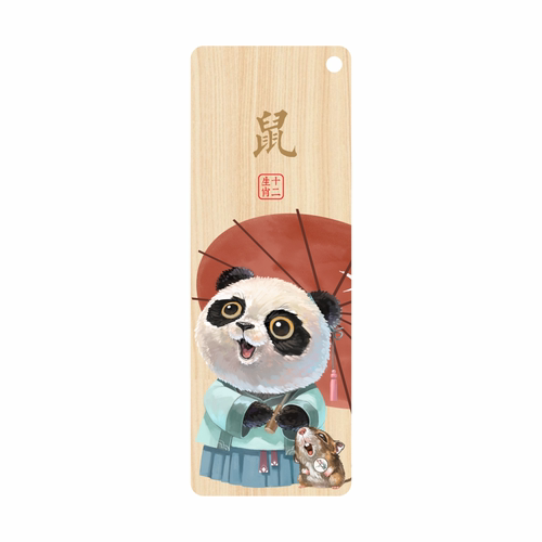 Panda Bamboo Zodiac Bookmark Cute Chinese Style Souvenir