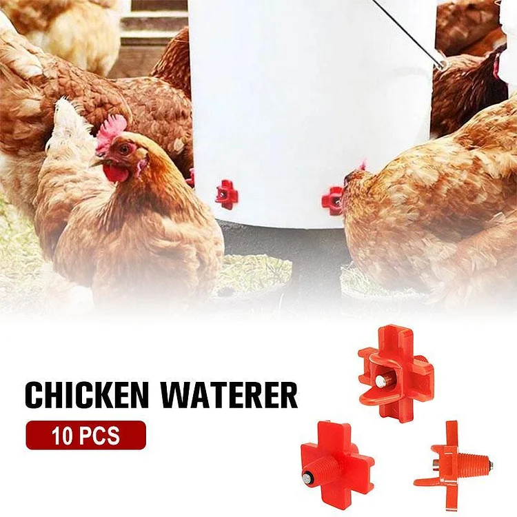 Horizontal Side Mount Chicken Waterer (10 PCS) | 168DEAL