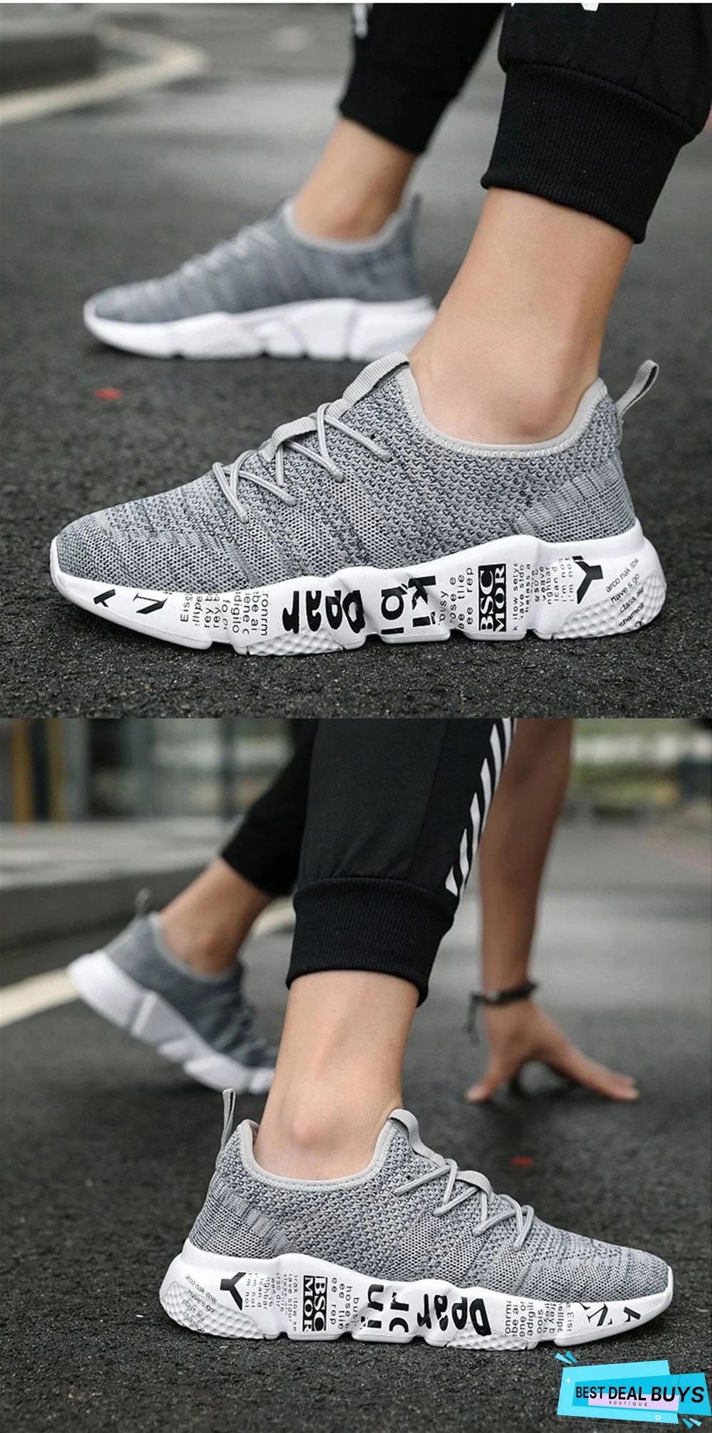 Men Casual High Quality Fashion Style Shoes Comfortable Mesh Outdoor Walking Jogging Sneakers