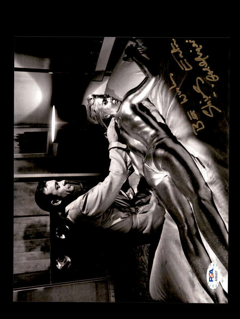 Shirley Eaton PSA DNA Coa Signed 8x10 James Bond Photo Poster painting Autograph