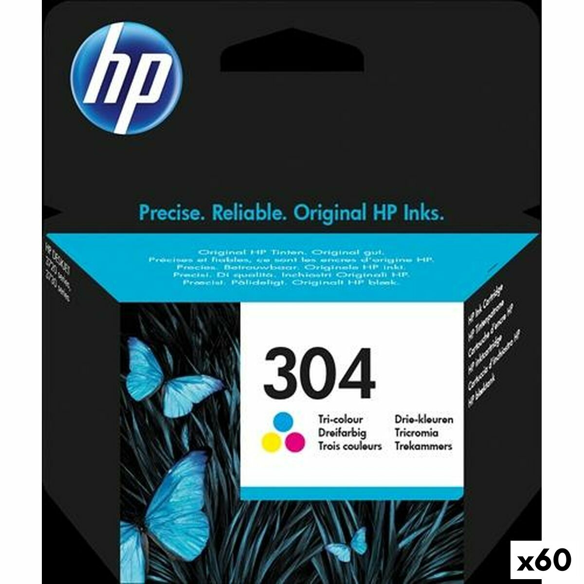 Original Ink Cartridge HP DESKJET 3720 - N&ordm;304 Tricolour (60 Units)