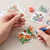 12pcs Hummingbird Double-Sided DIY Diamond Painting Keychain Kit