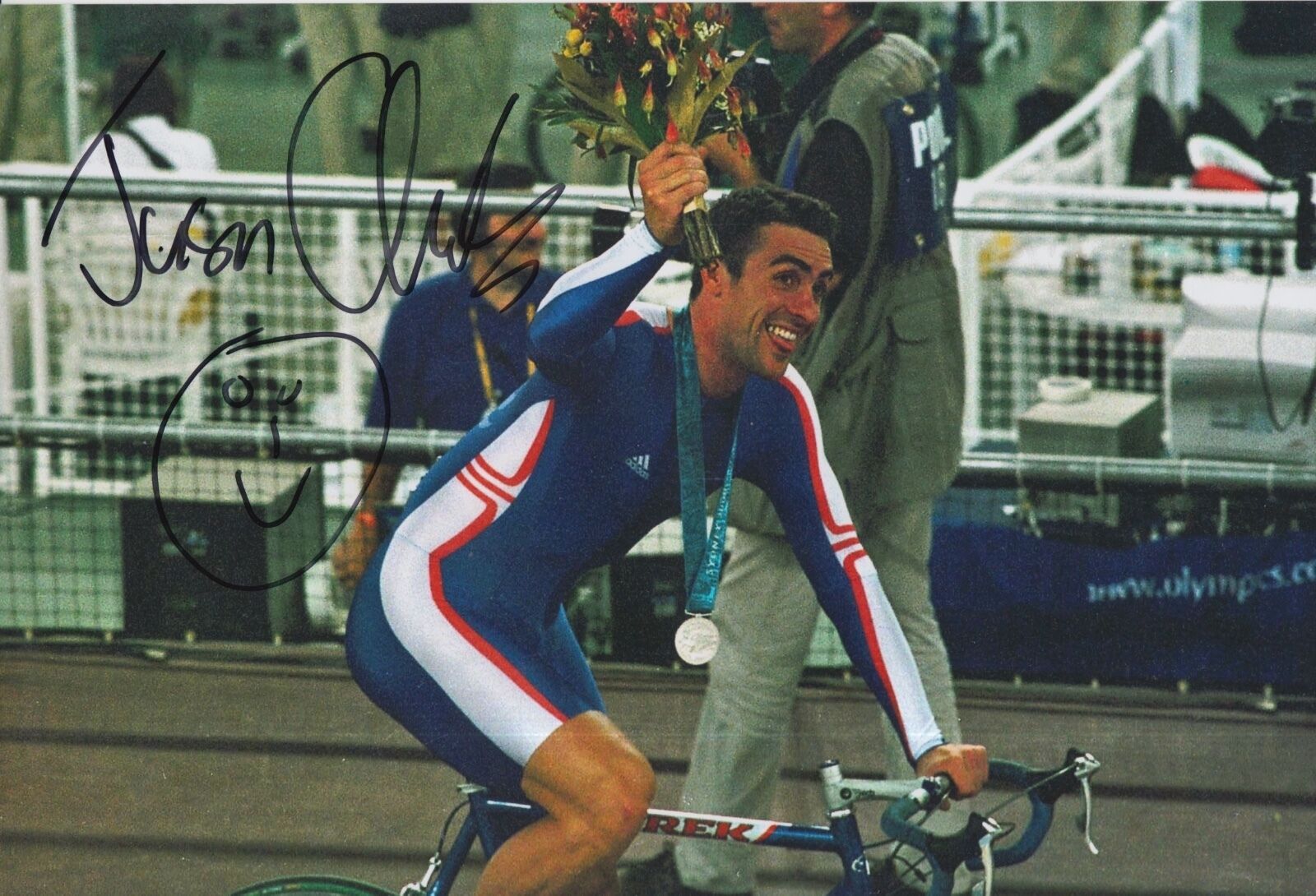 Jason Queally Hand Signed Olympics 12x8 Photo Poster painting Great Britain 3.