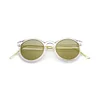 Round Flat Lens Sunglasses
