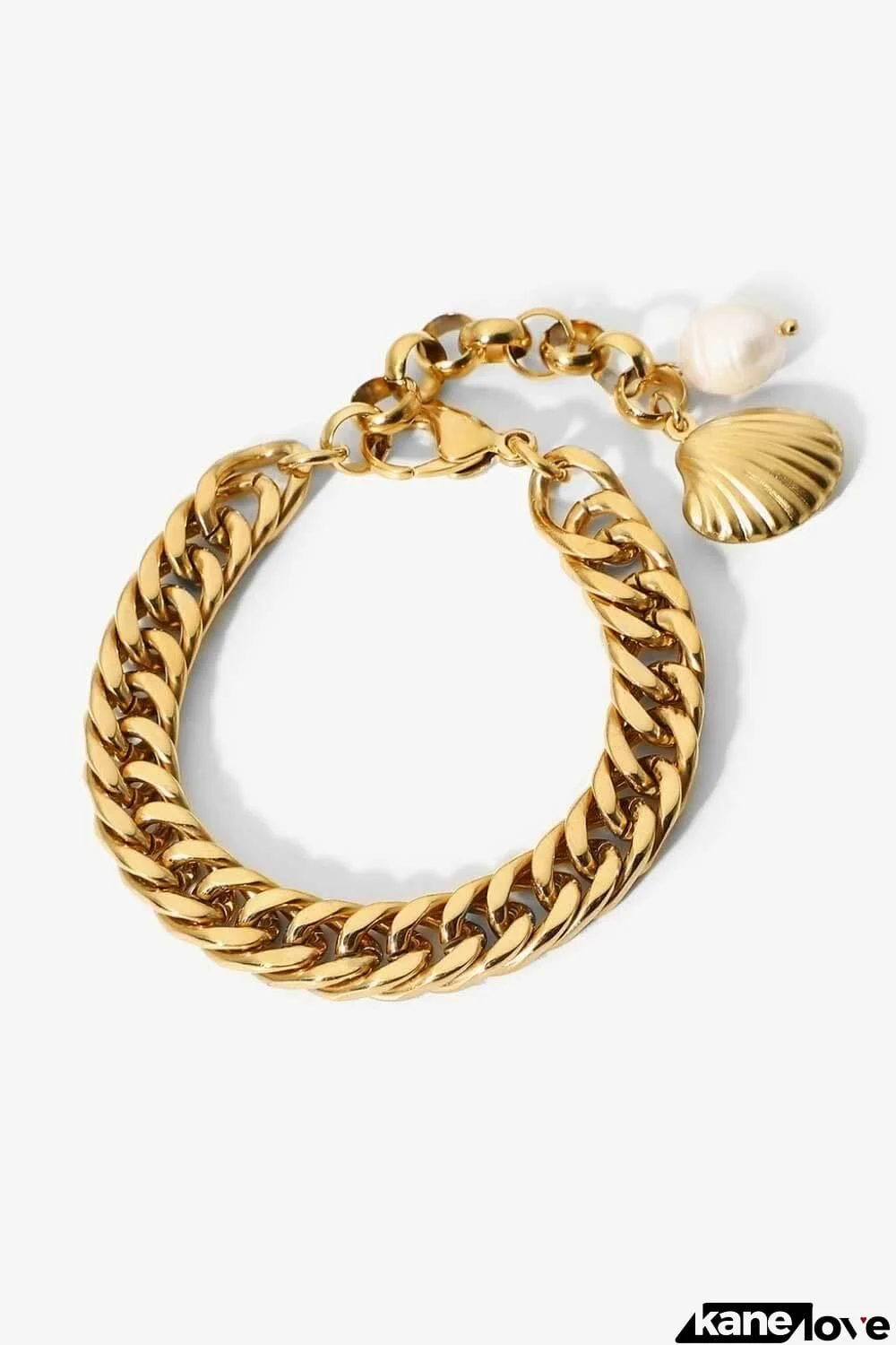 18K Gold-Plated Curb Chain Bracelet