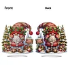 2D Flat Christmas Print DIY Diamond Painting Desktop Ornaments Kit Table Decor