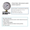 Stainless Steel Pressure Washer Pressure Gauge 6000PSI/40MPa 3/8in Fitting