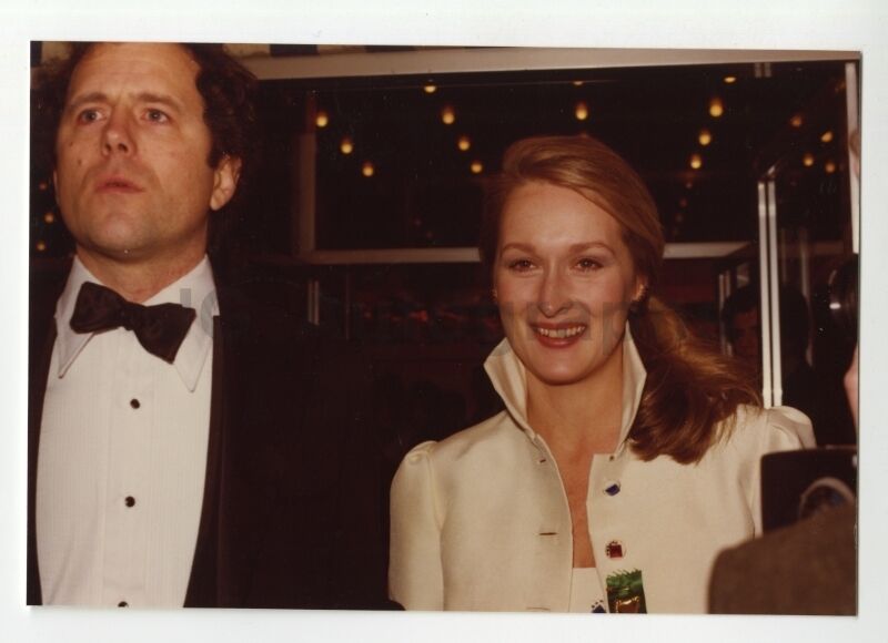 Meryl Streep - Vintage Candid Photo Poster painting by Peter Warrack - Previously Unpublished