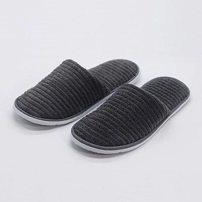 5 Pairs Winter Slippers Men Women  Hotel Disposable Slides Home Travel Sandals Hospitality Footwear One Size on Sale