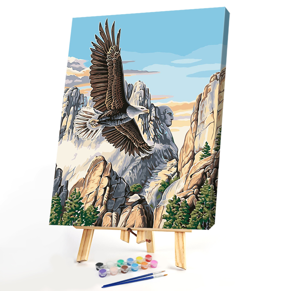 

40*50CM Paint By Numbers-Flying Eagle, 501 Original