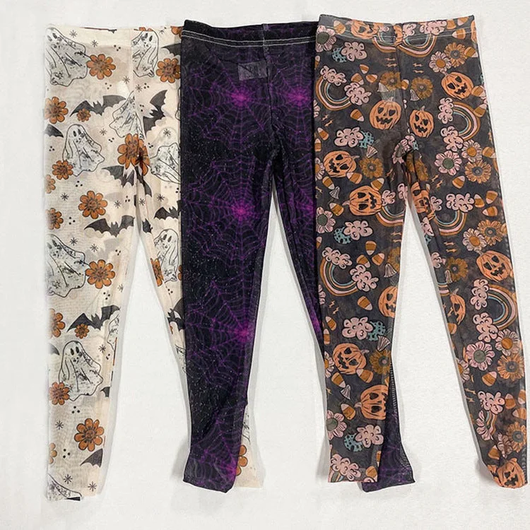 Girls Halloween Themed Knee High Socks-elleschic