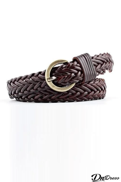 Braided Leather Belt