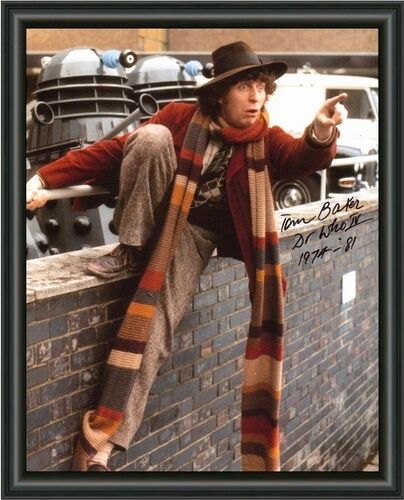 DR WHO TOM BAKER Signed Photo Poster painting - A4 AUTOGRAPHED Photo Poster painting POSTER PRINT -  POST