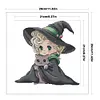 Witch And Cat-14CT Stamped Cross Stitch 29*29cm/11.42*11.42in tapestrymarket
