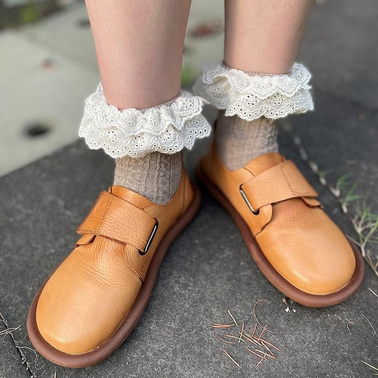 Fairy Tales Aesthetic Cottagecore Fashion Morikei Cute Genuine Leather Shoes QueenFunky