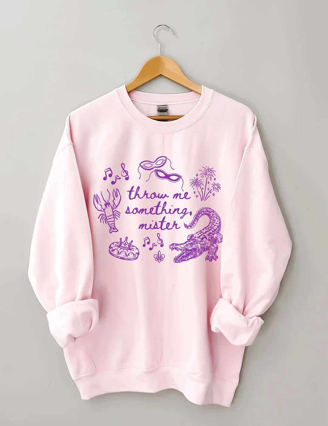 Throw me Mardi Gras Sweatshirt