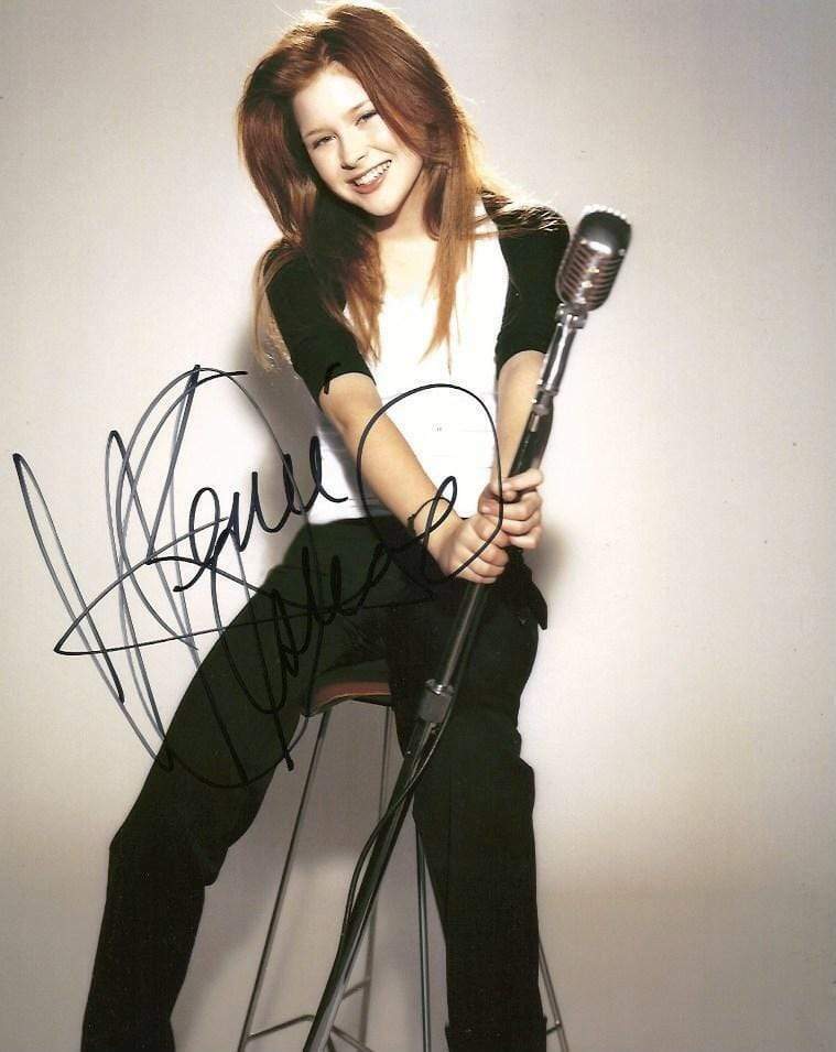 Renee Olstead SINGER and ACTRESS autograph, In-person signed Photo Poster painting