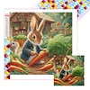 Diamond Painting -DIY Full Square Drill Easter Rabbit(45*45CM）