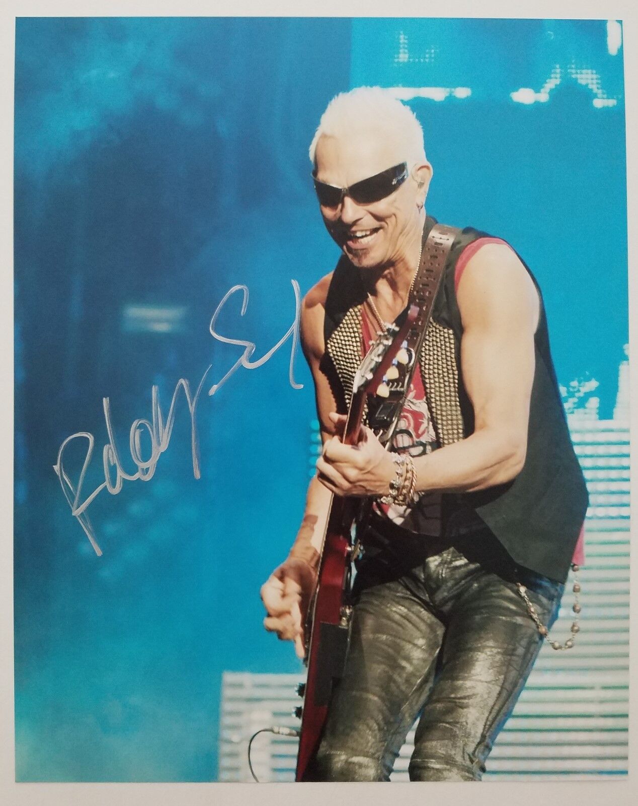 Rudolf Schenker Signed 8x10 Photo Poster painting The Scorpions Lead Guitarist Metal LEGEND RAD