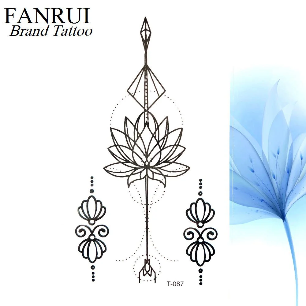 Summer Style Watercolor Feather Bird Temporary Tattoo Women Tribal Henna Fake Tattoo Men Body Arm Art Drawing 3D Tatto Stickers