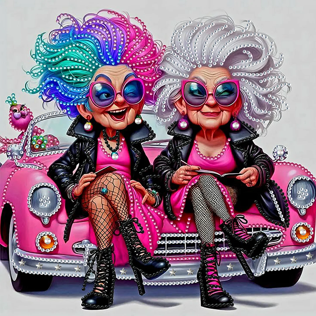 Grandma - Diamond Painting - Partial Special Shaped Drill(Canvas|30*30cm)