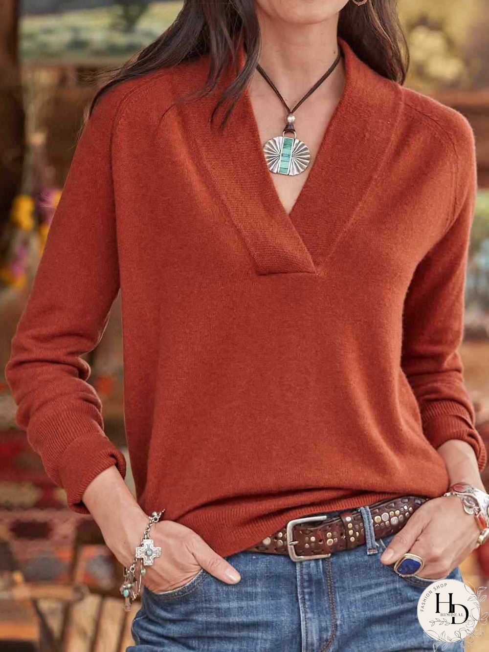 Pullover Pure Color Leisure Top