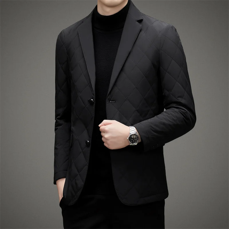 Down jacket suit collar men's handsome casual jacket