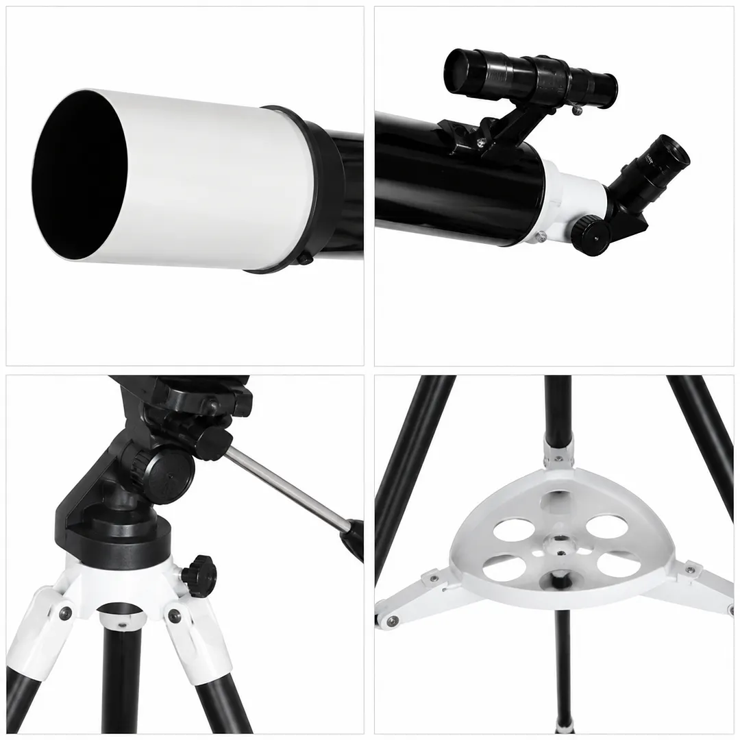 BEBANG 80/900mm Refractor Telescope, AZ Mount & Aluminum Tripod, Astronomical Telescope for Adults Kids