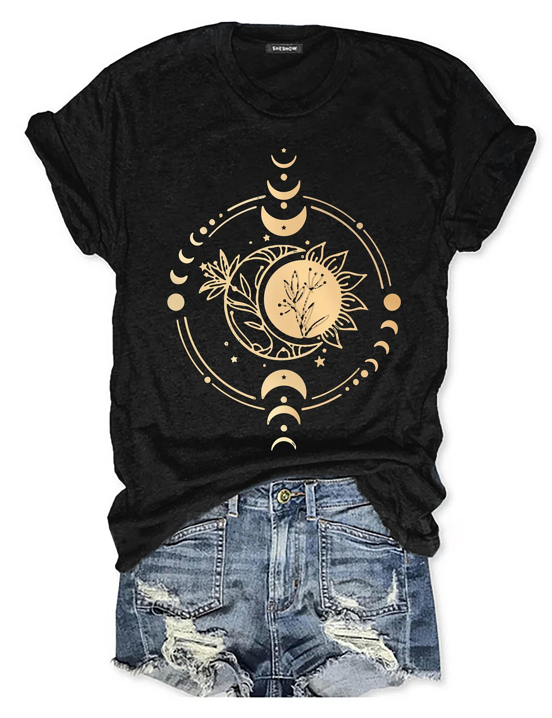 Shiny Mysterious Moon Phase T-shirt