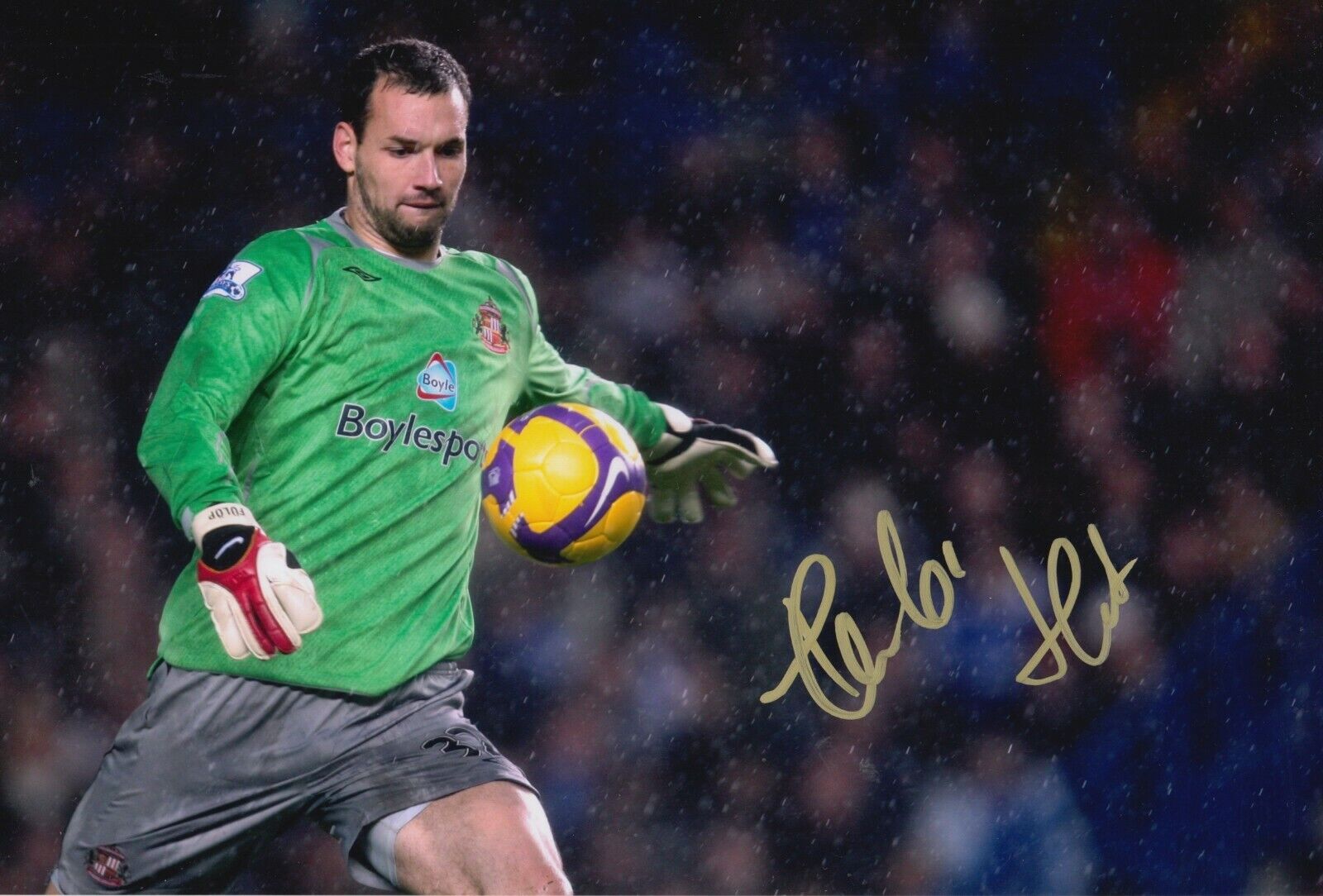 Marton Fulop Hand Signed 12x8 Photo Poster painting - Sunderland Football Autograph.