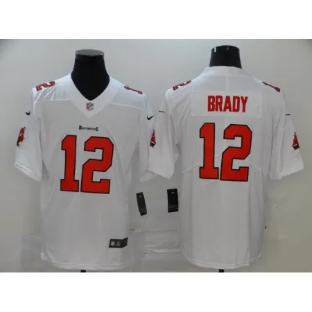 Men's Tampa Bay Buccaneers #12 Tom Brady White Stitched NFL Jersey IVNR