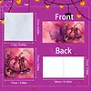 Pink Halloween DIY Diamond Painting Greeting Cards with Envelopes