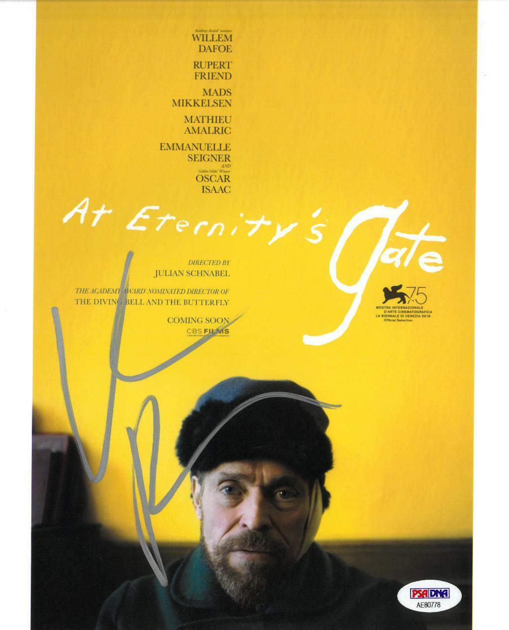 Willem Dafoe Signed At Eternitys Gate Autographed 8x10 Photo Poster painting PSA/DNA #AF80778