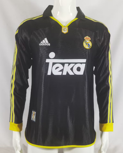 Retro 99/01  Real Madrid Away Long Sleeve Football Shirt Thai Quality